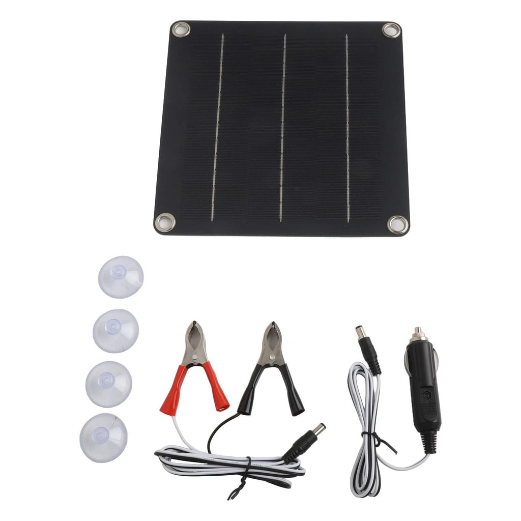 10W Solar Battery Charger for Cars RVs Boats Motorcycles