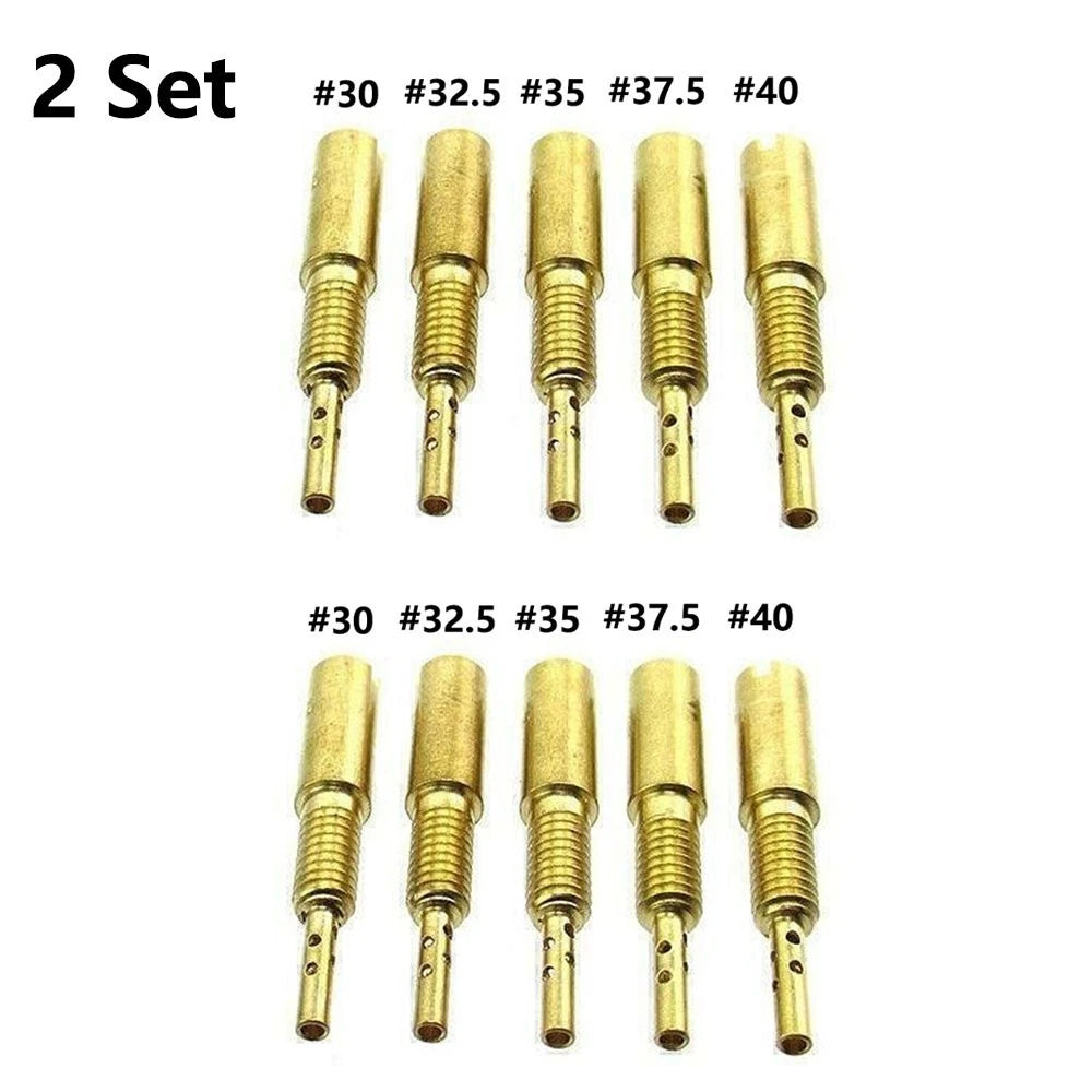 10x Carb Pilot Slow Jet Repair for Mikuni RS HS HSR VM28/486 (#30-32.5-35-37.5-40)