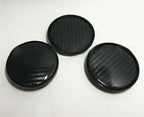 4 x Black Carbon Fiber Look Wheel Hub Center Caps Covers 60MM for Auto Car