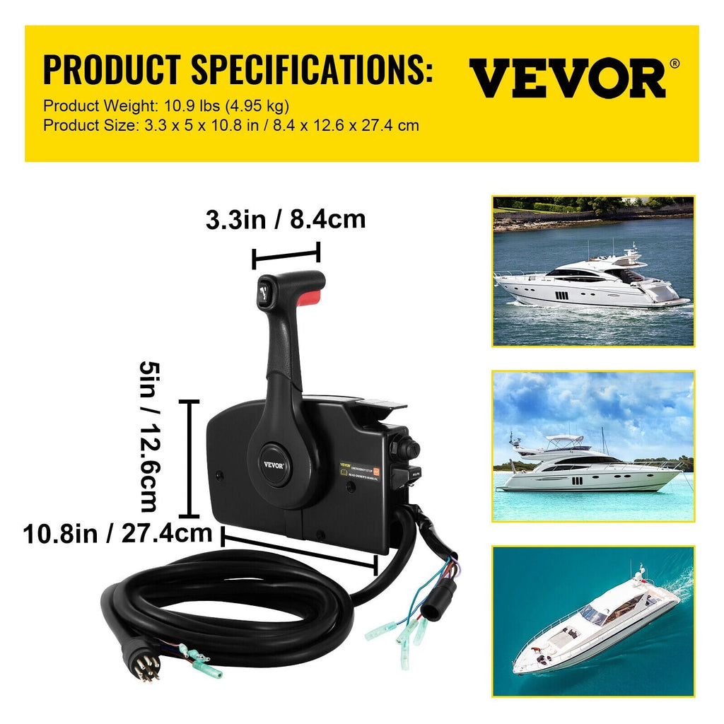 Side Mount Trim & Tilt Remote Control Box for Mercury Outboard (881170A15)