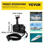 Side Mount Trim & Tilt Remote Control Box for Mercury Outboard (881170A15)