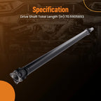 Rear Driveshaft Prop Shaft for Dodge Ram 2500 (2003–2010) 4WD