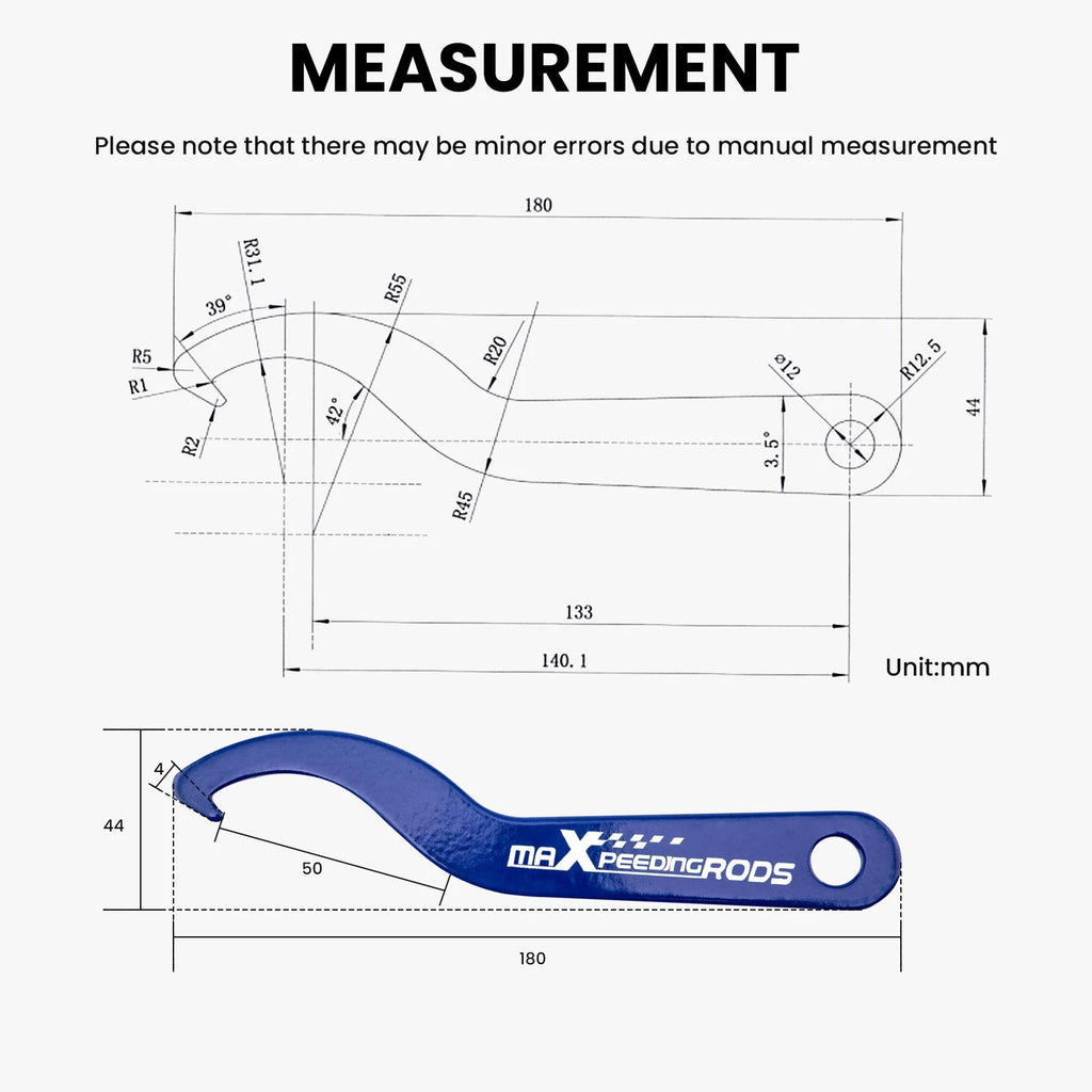 Coilover Adjustment Tool for Aftermarket Vehicles (Universal)
