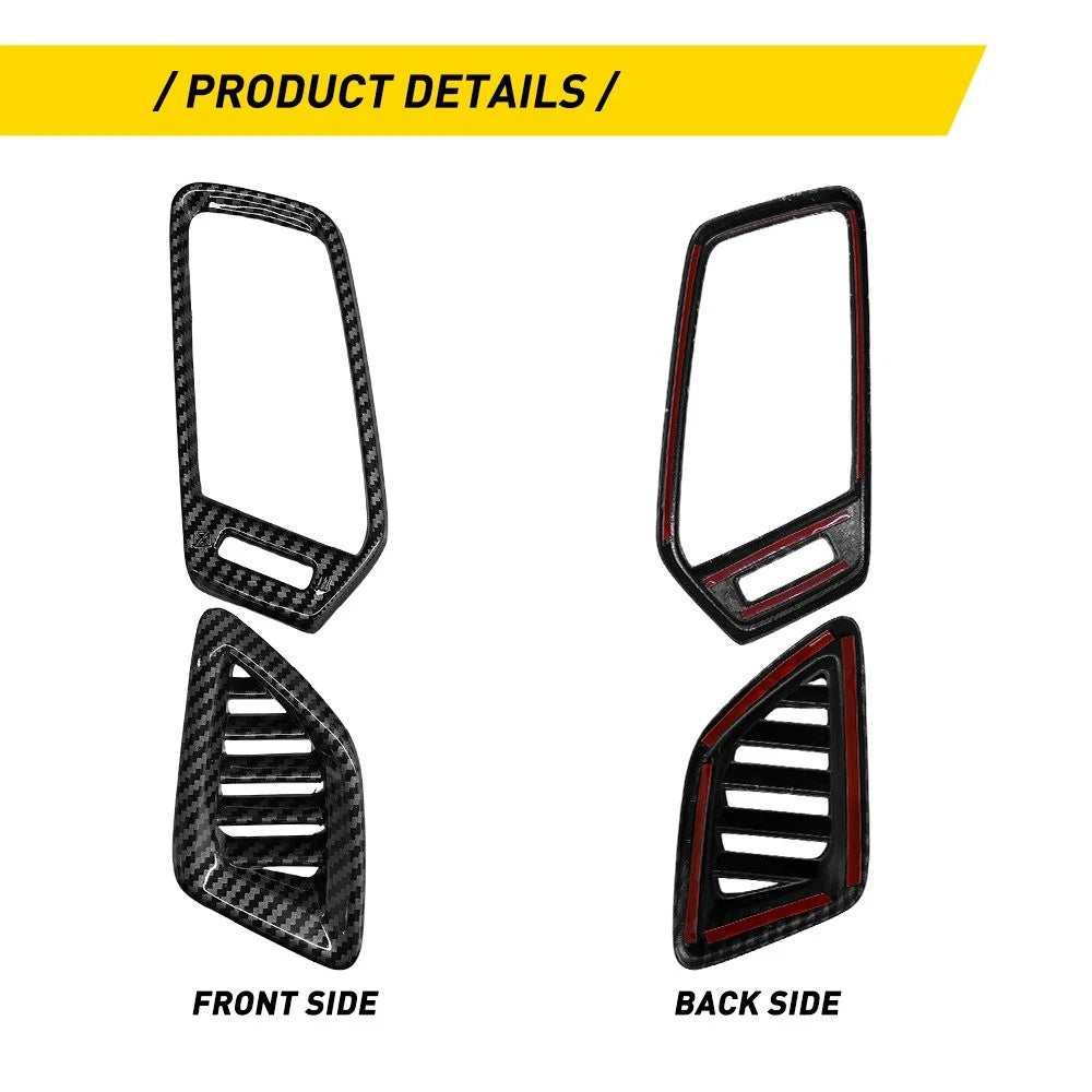 4X Air Vent Outlet Carbon Fiber Trims for Honda Accord (2018–2022)
