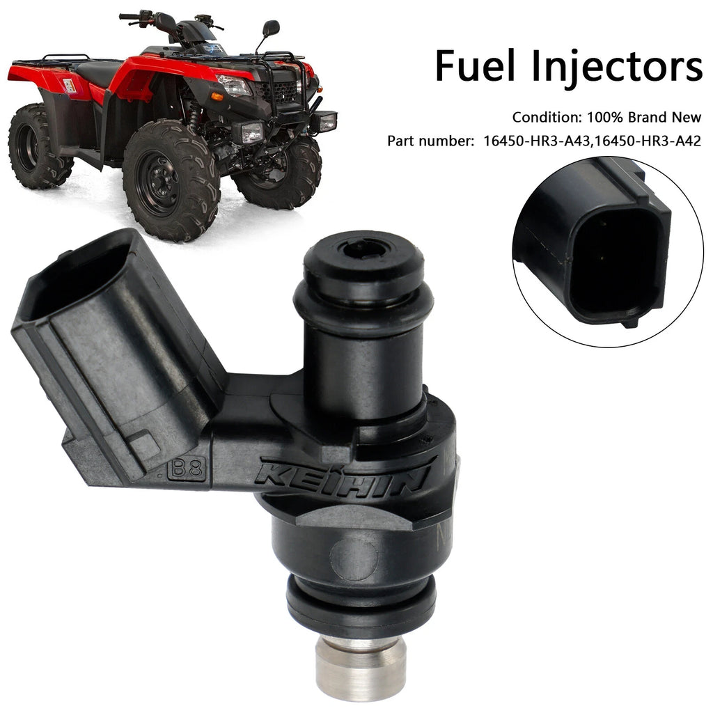 Fuel Injector Set of 2 for Honda TRX420 TRX500 (2007–2023) 16450-HR3-A43 16450-HR3-A42