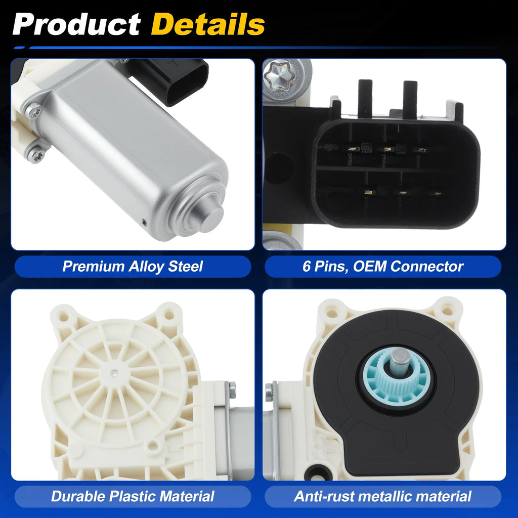 Front Left Power Window Motor 68043883AA for Dodge Challenger (2008–2017)
