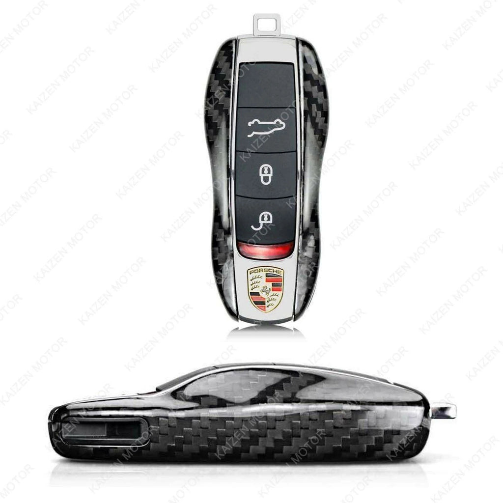 Carbon Fiber Key Shell Cover for Porsche Cayenne Macan 911 (2011-2024)