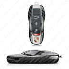 Carbon Fiber Key Shell Cover for Porsche Cayenne Macan 911 (2011-2024)