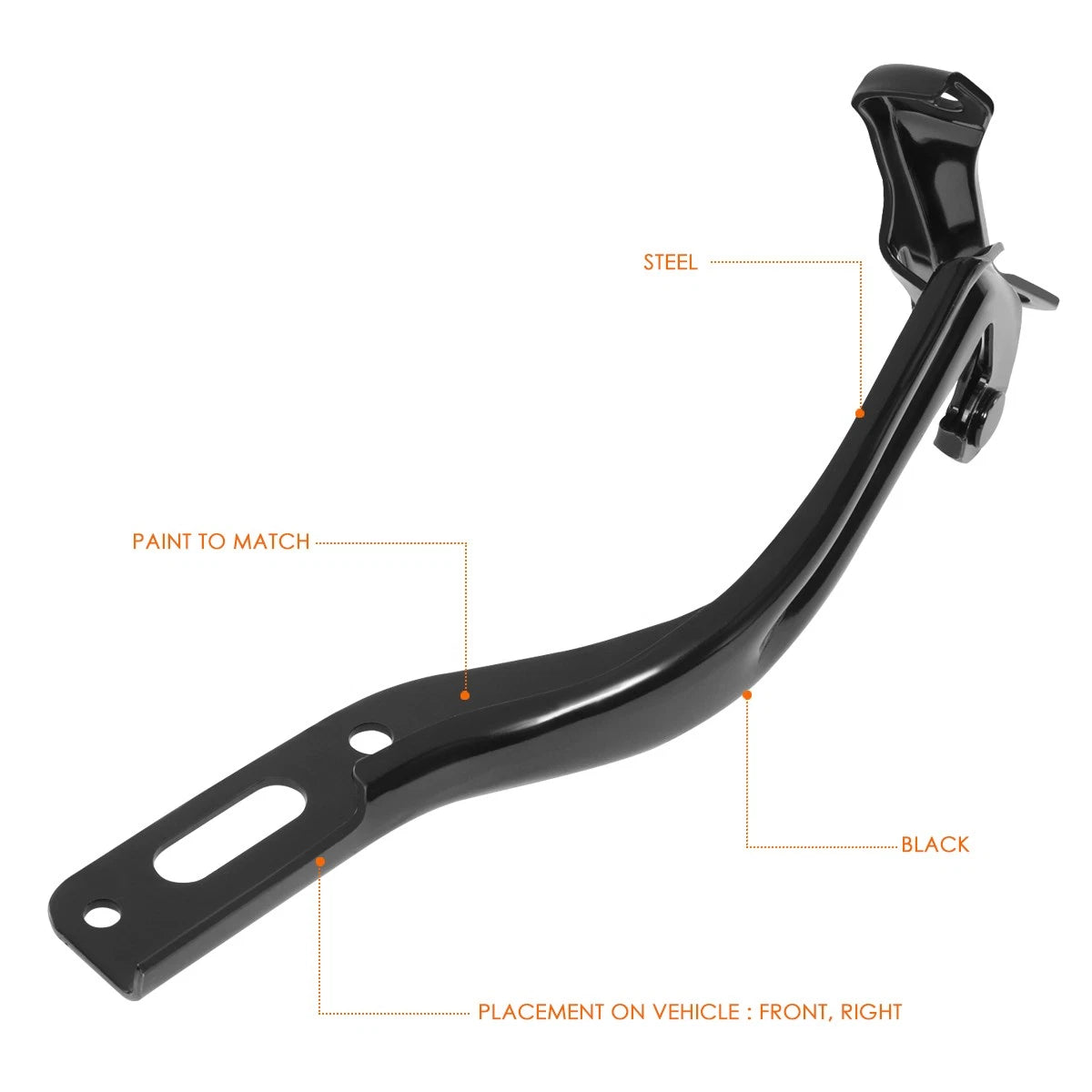 RH Steel Engine Hood Hinge for Honda Civic (2006–2011)