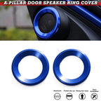 2pcs Glossy Blue Door Audio Speaker Covers for Honda Civic (2016–2021)