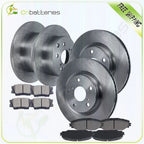 Front Rear Brake Rotors and Ceramic Pads for Toyota RAV4 (2006–2008)