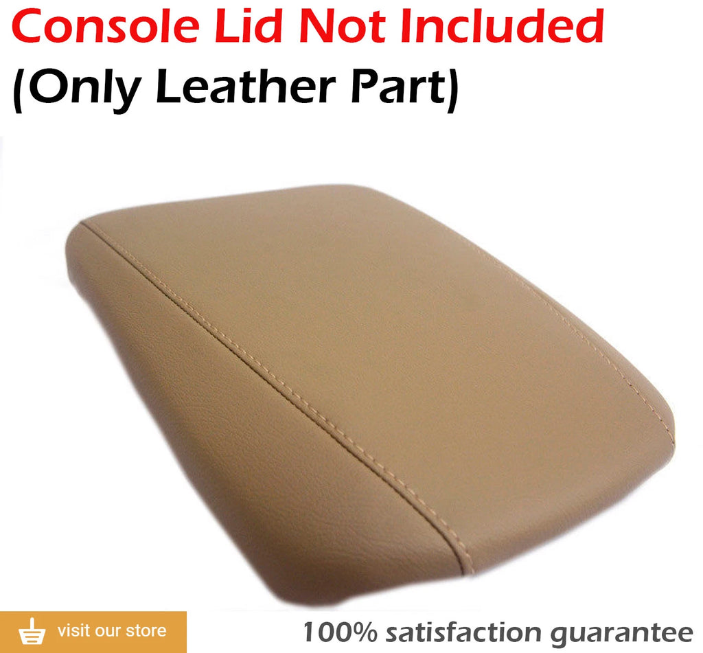 Leather Synthetic Center Console Armrest Cover for Acura MDX (2014–2020) Beige