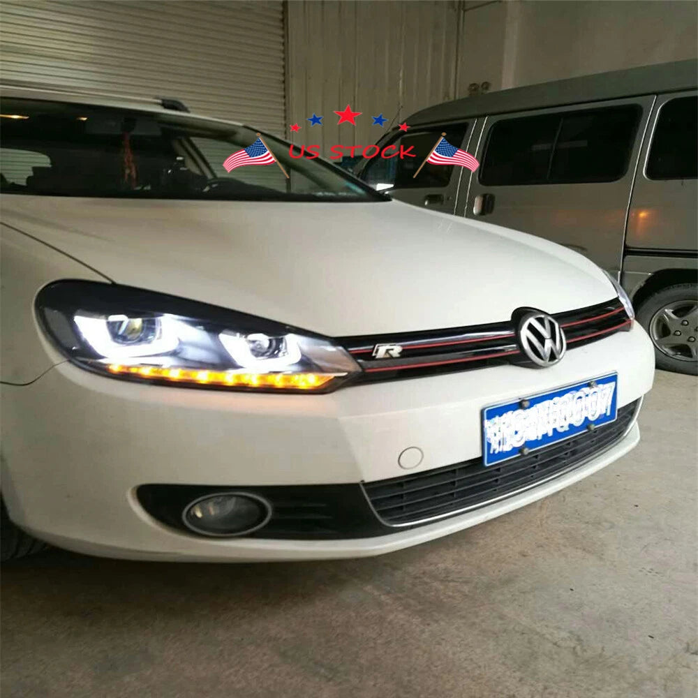 LED Headlights for VW Golf 6 GTI MK6 (2010–2014) DRL Upgrade