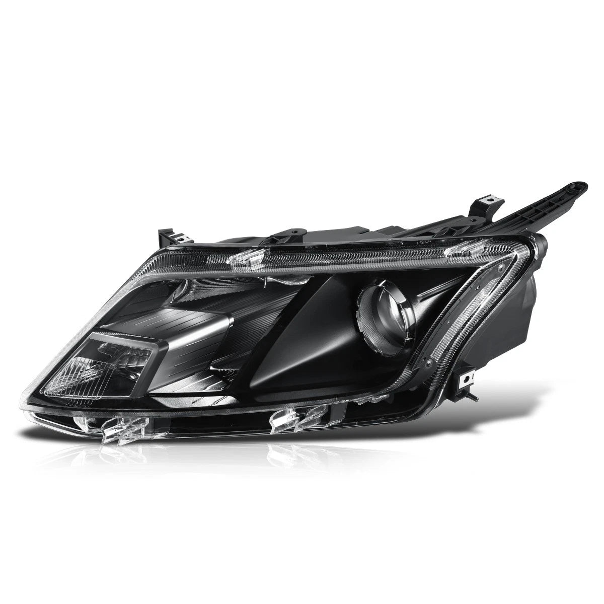 Driver Side Projector Headlight Lamp for Ford Fusion (2010–2012) Black