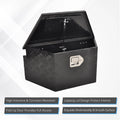 Tool Box for Pickup Truck (33"x18.9"x18", Black Aluminum)