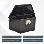 Tool Box for Pickup Truck (33"x18.9"x18", Black Aluminum)