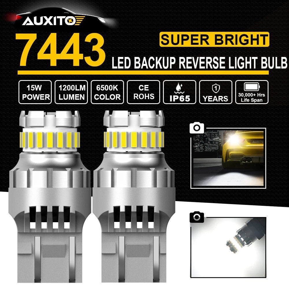 Set of 4 LED Stop Parking Reverse Backup Brake Bulbs for Make Model
