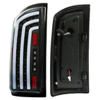 LED Tube Bar Clear Tail Lights for Dodge Ram 1500 2500 3500 (2007–2009)