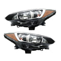 Set of 2 Headlight Assemblies for Subaru Impreza/Crosstrek (2017–2018) Chrome