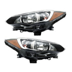 Set of 2 Headlight Assemblies for Subaru Impreza/Crosstrek (2017–2018) Chrome