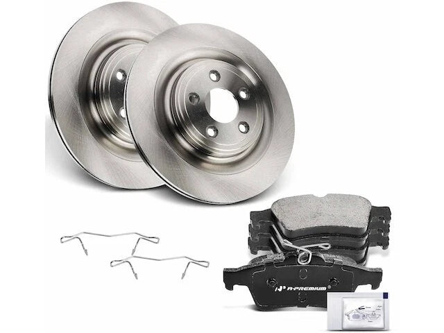 Rear Brake Pad and Rotor Kit for Jaguar Vanden Plas (2006–2009) VH318MD