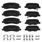 Set of 4 Ceramic Brake Pads for Mitsubishi Outlander/RVR (2013–2019)