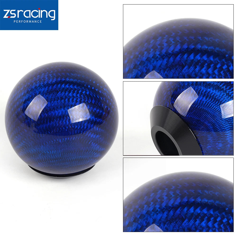 Carbon Fiber Manual Gear Shift Knob with Adapters