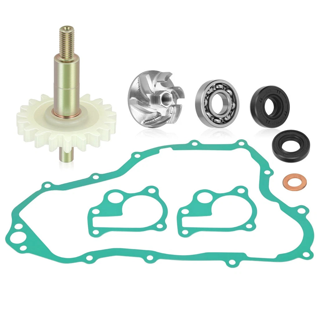 Water Pump Repair Kit for Honda CR250R (1992–1996) - Shaft, Gear, Impeller, Gasket, Seal