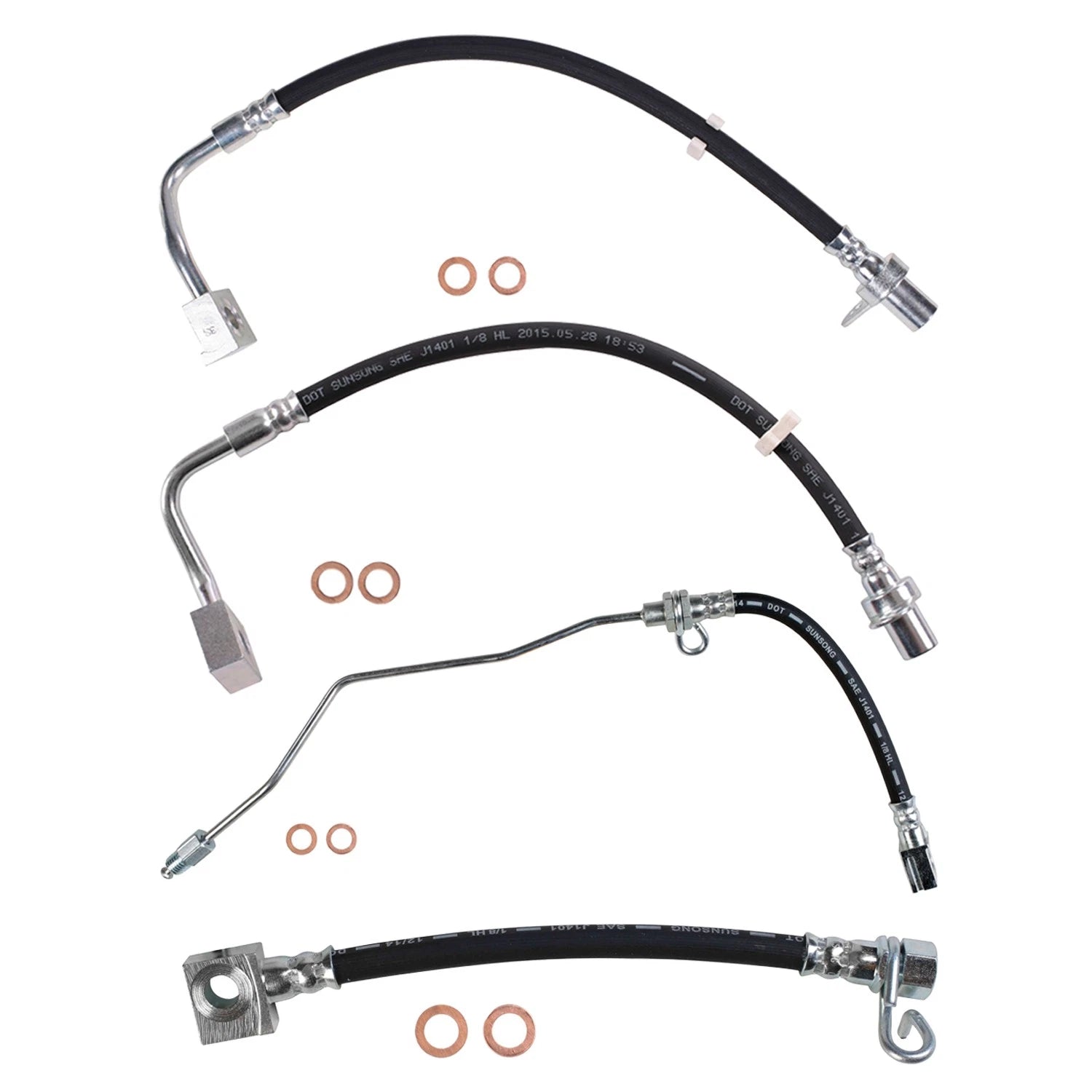 Sunsong Brake Hydraulic Hose Kit for Ram 1500 (2019–2023)
