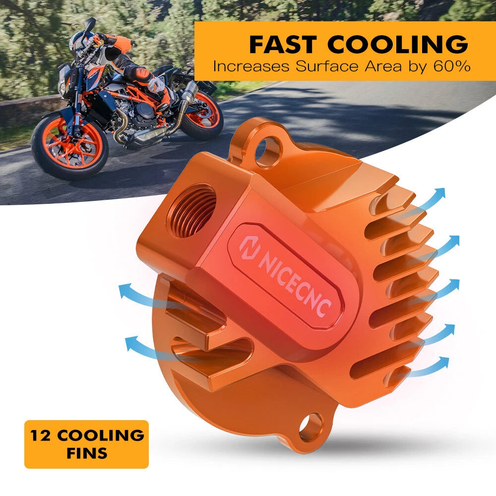 Engine Oil Filter Cap Cover 75038041200 for KTM 690 Enduro R, SMC R (2012–2023)