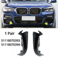 1 Pair Front Bumper Side Grille Trim LH+RH for BMW X3 X4 G01 G02 (2018–2021)