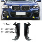 1 Pair Front Bumper Side Grille Trim LH+RH for BMW X3 X4 G01 G02 (2018–2021)