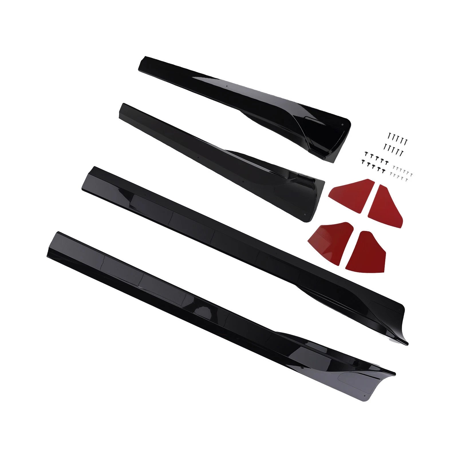 ABS Side Skirt Panel for Tesla Model Y (2021–2024) Black Body Kit Trim