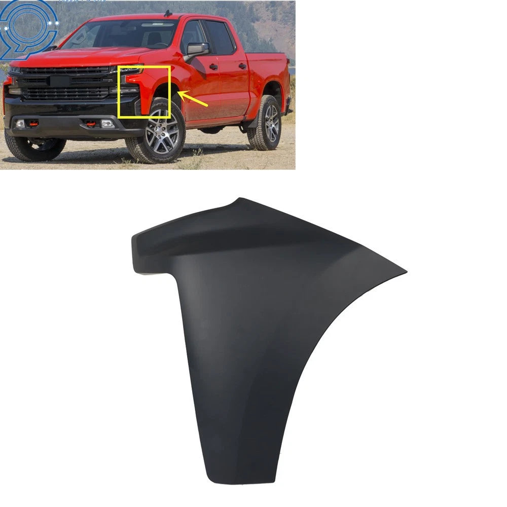 Front Bumper End Cap Extension Trim for Chevy Silverado 1500 (2019-2022)
