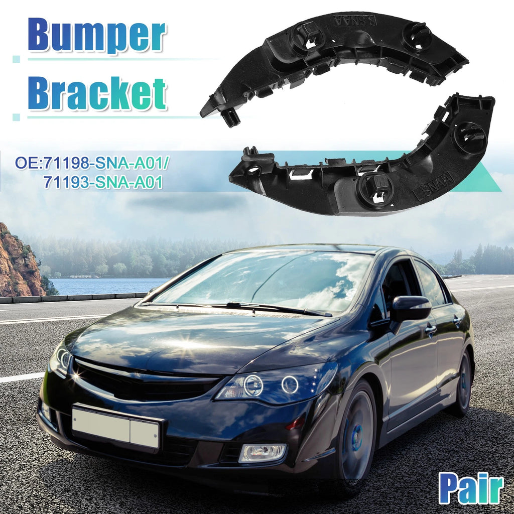 Pair Front Bumper Brackets NO.71198SNAA01 for Honda Civic (2006–2011)