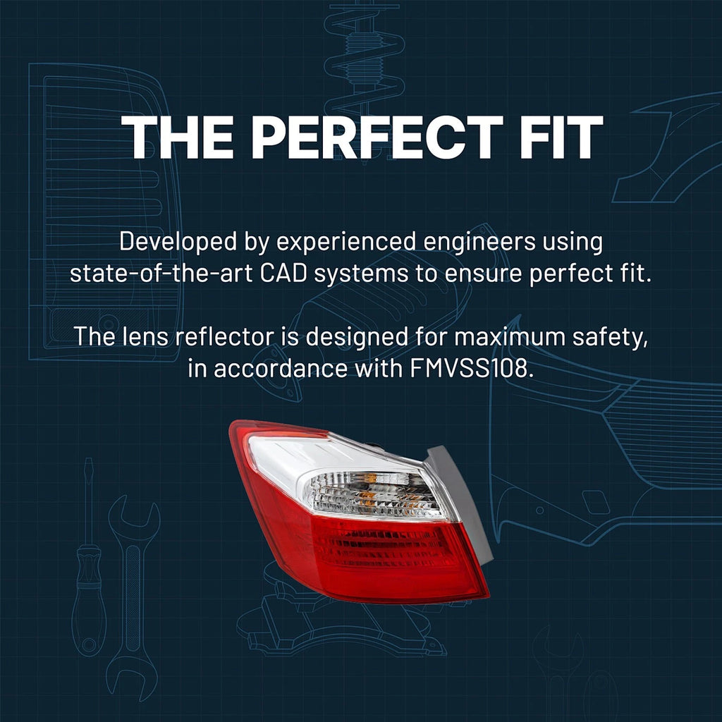 Passenger Side Inner Tail Light for Honda Civic (2013-2015)