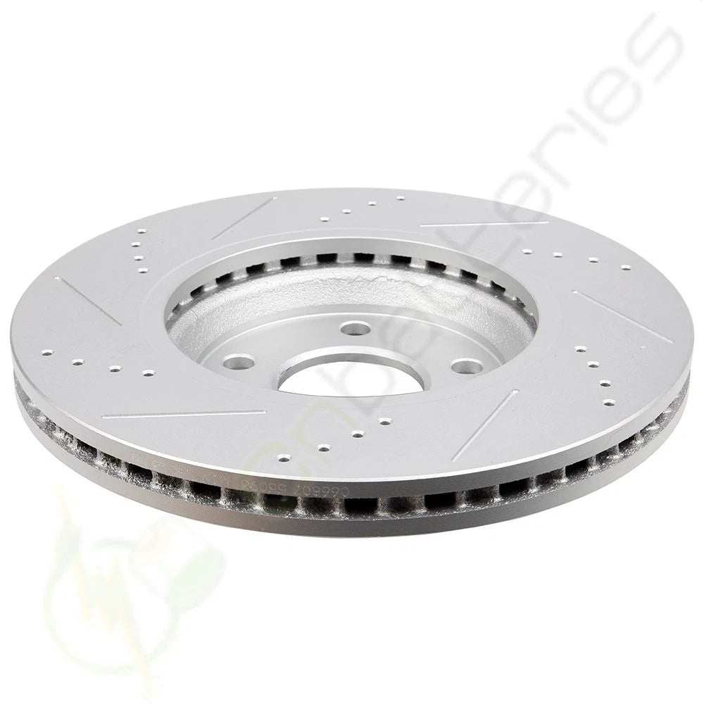 Front Brake Discs Rotors for Chevrolet HHR Cobalt (2007–2010) Drilled & Slotted