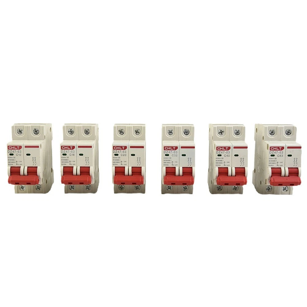 DC Circuit Breaker 500V 2 Poles for Solar PV (10A, 16A, 20A, 32A, 40A, 63A)