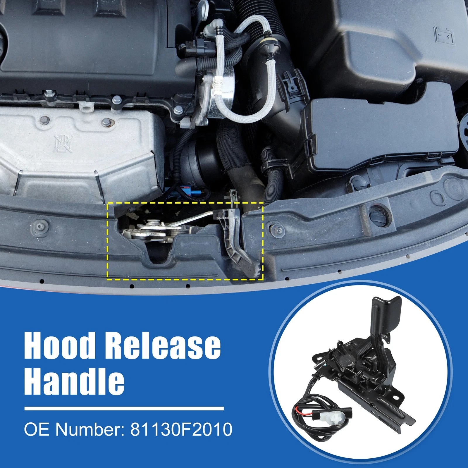 Hood Latch Assembly for Hyundai Elantra (2017–2018) No. 81130F2010
