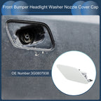Front Right Washer Nozzle Cover Cap for Volkswagen Passat B8 (2015–2022) White