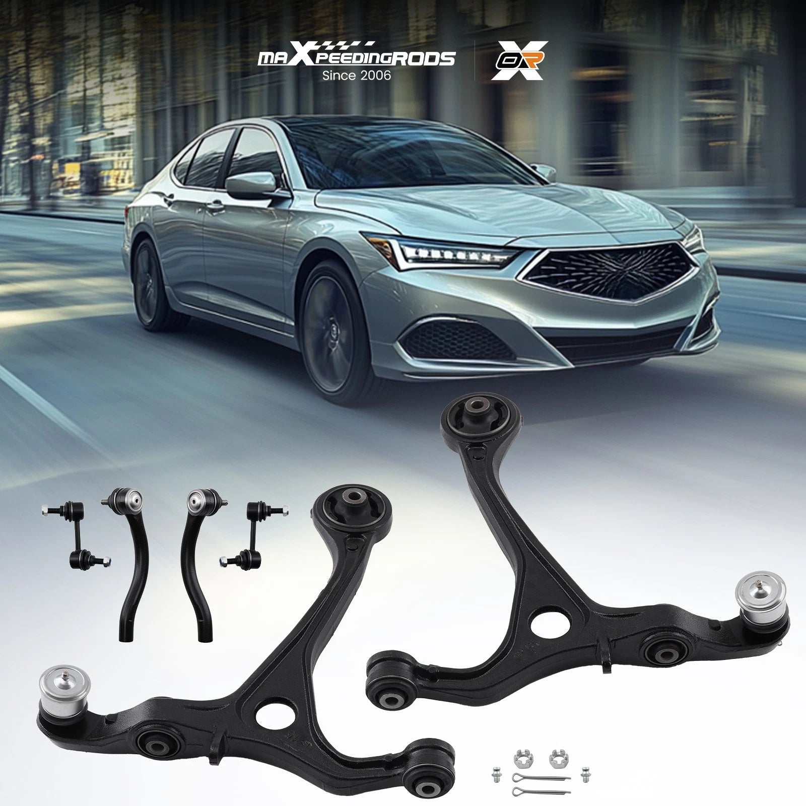 Front Suspension Lower Control Arms Tie Rods Sway Bar for Honda Accord (2003–2007)