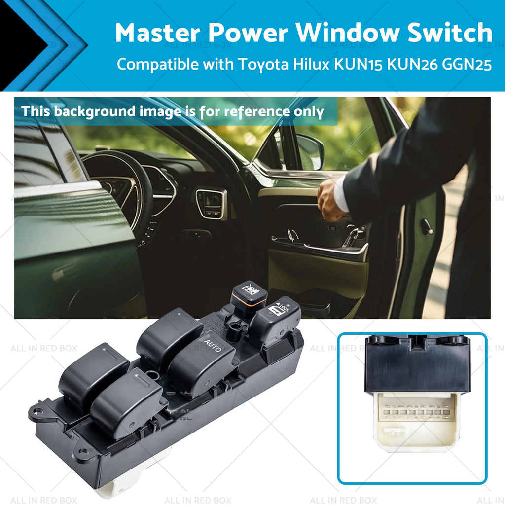 Master Power Window Switch for Toyota Hilux KUN15 KUN26 GGN25 (2011–2015)