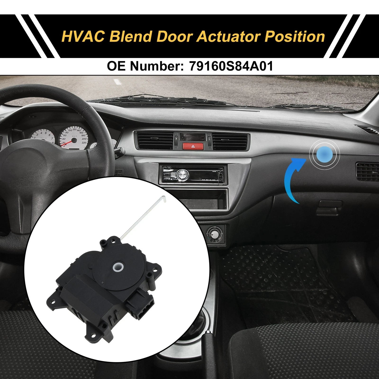 HVAC Heater Blend Door Actuator for Honda Accord (2001) No. 79160S84A01
