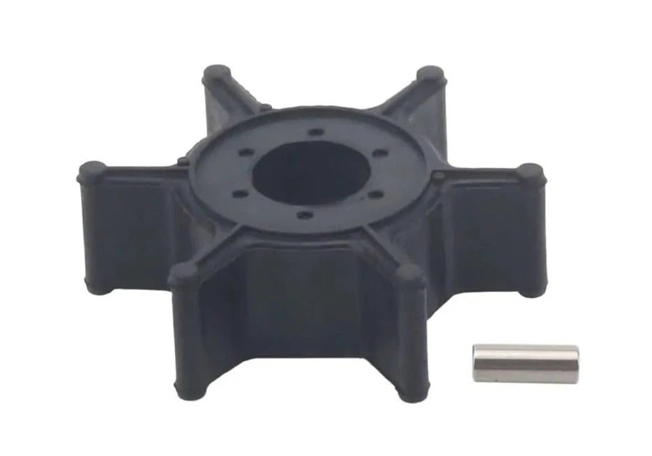 Water Pump Impeller with Pin for Yamaha 2 Stroke 4-5 HP Outboard (6E0-44352-00)