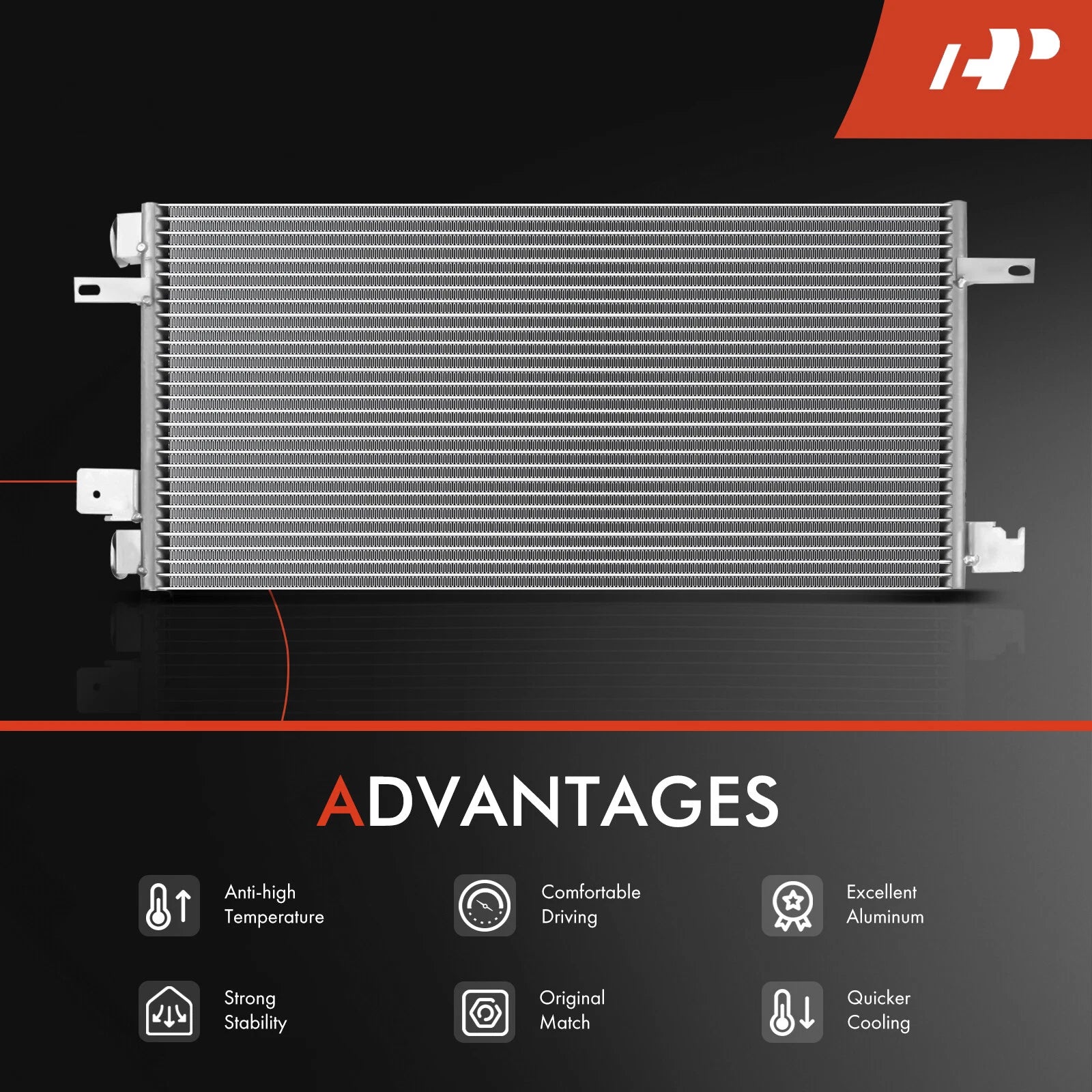 A/C Condenser with Bracket for Dodge Caliber (2007-2010)