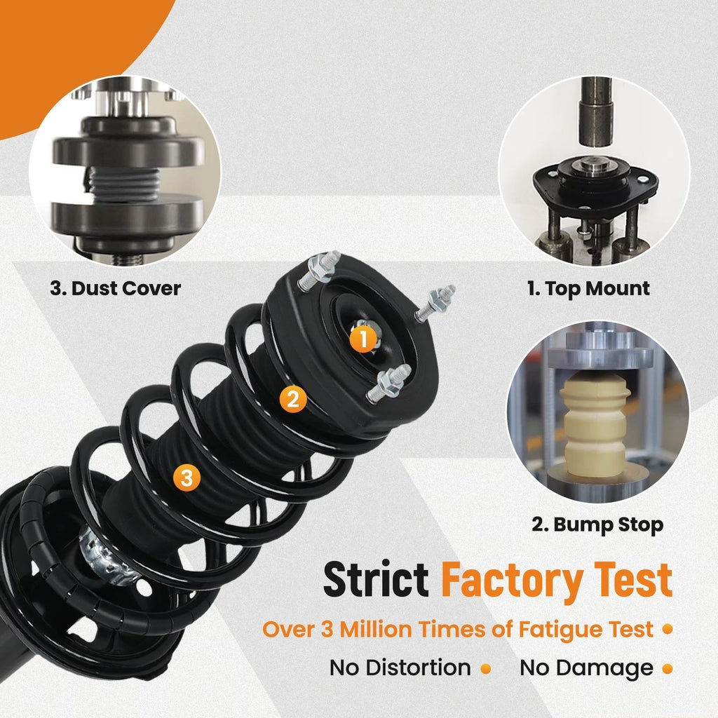 Quick Complete Front Strut w/ Coil Spring for Lincoln MKX (2007–2010) AWD