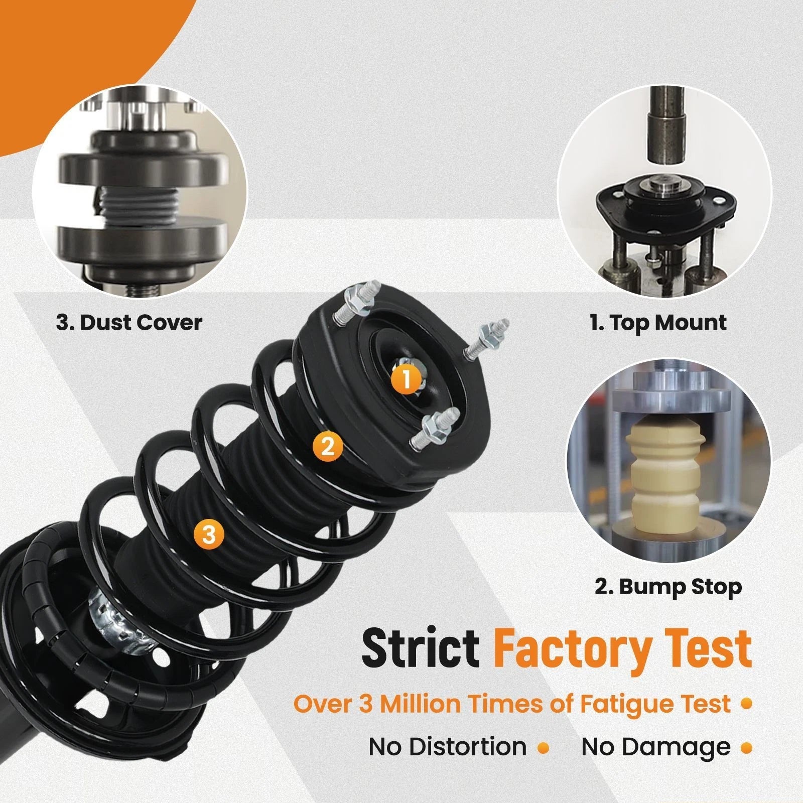 Quick Complete Front Strut w/ Coil Spring for Lincoln MKX (2007–2010) AWD