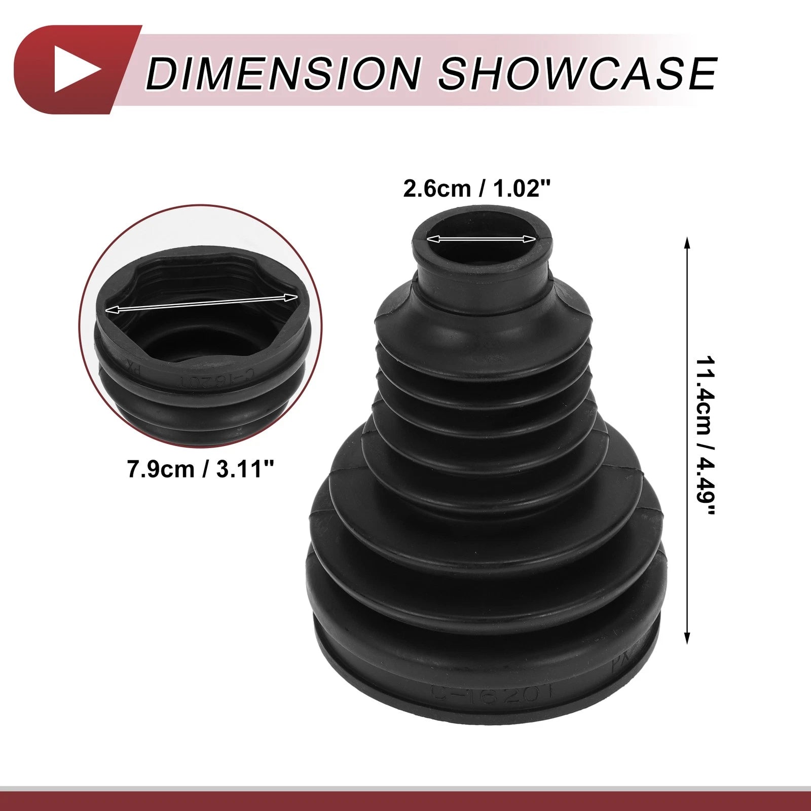 Inner CV Joint Boot Kit with Clamps for BMW X5 (2014–2018) - 31607608095