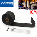 2" Black Lava Header Manifold Exhaust Heat Wrap Tape (10M/32.8FT)