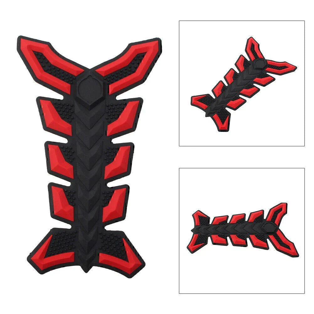3D Fish Bone Decal Sticker Protector for Universal Motorcycle Fuel Oil Tank